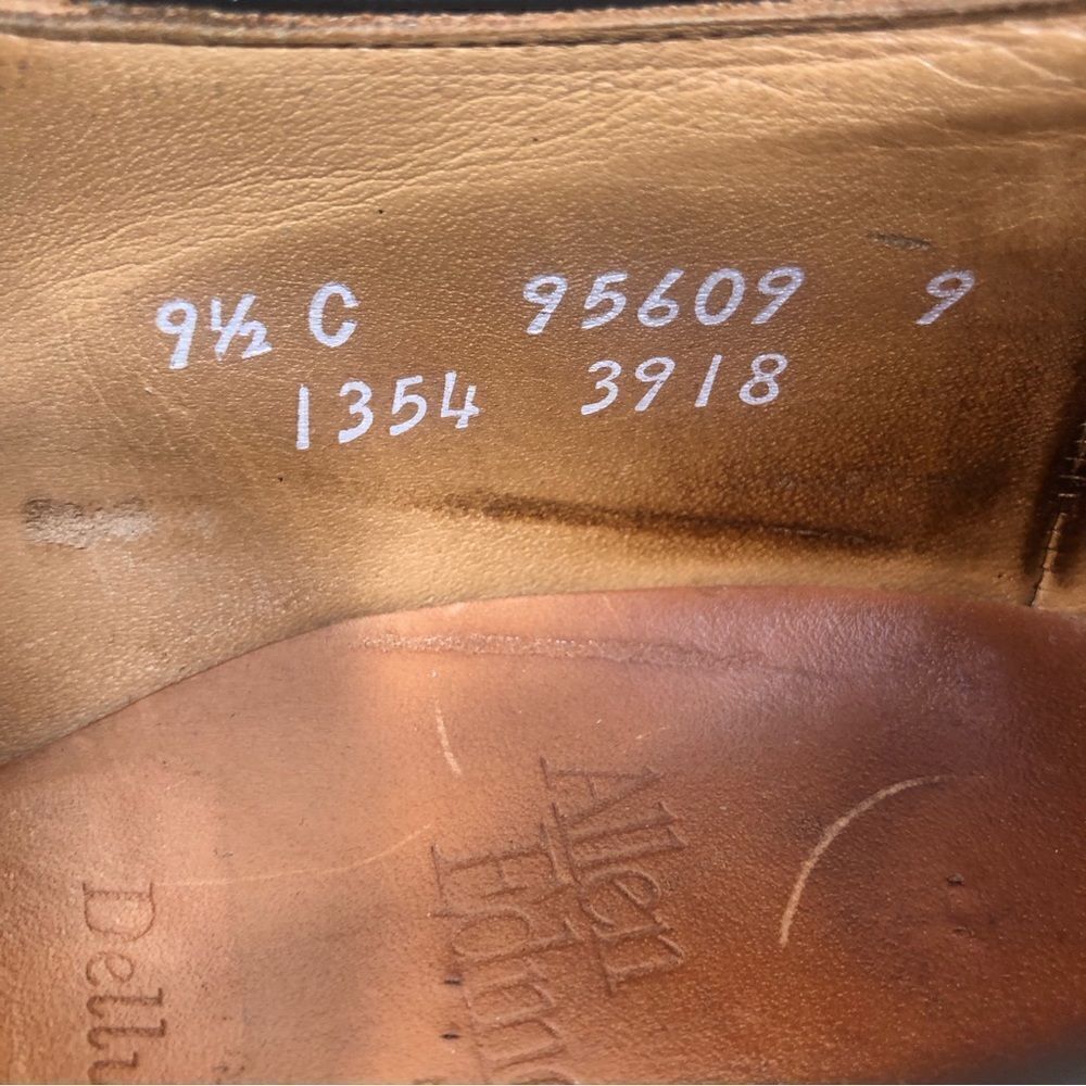 Allen Edmonds Dellwood Brown Leather Loafers  Men’s Size 9.5 C - Picture 6 of 7